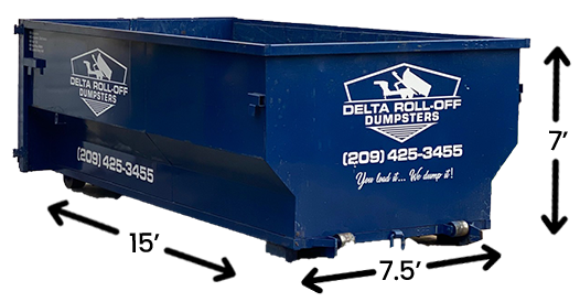 delta roll off dumpster rental 25 yard