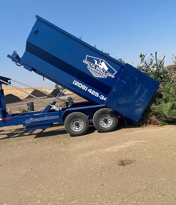 delta roll off dumpster rental commercial business modesto california